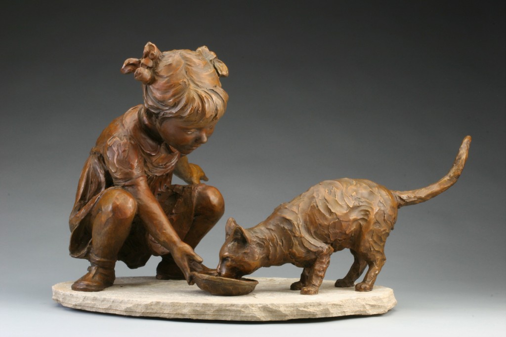 Making Friends   • 4" x 10" x 4" • Bronze ed. of 50 • $1,000