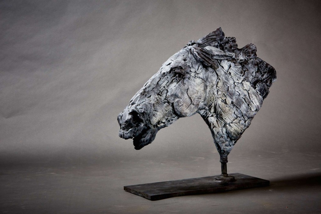 horse head sculpture by Mark Edward Adams